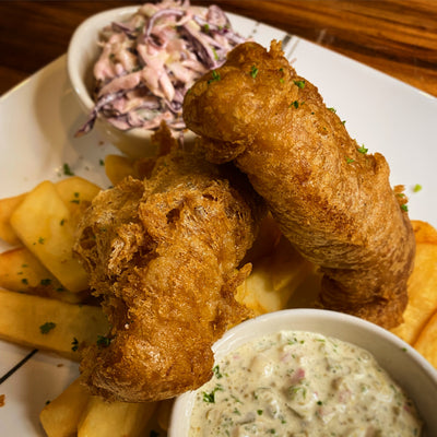 Shiner Bock Fish & Chips