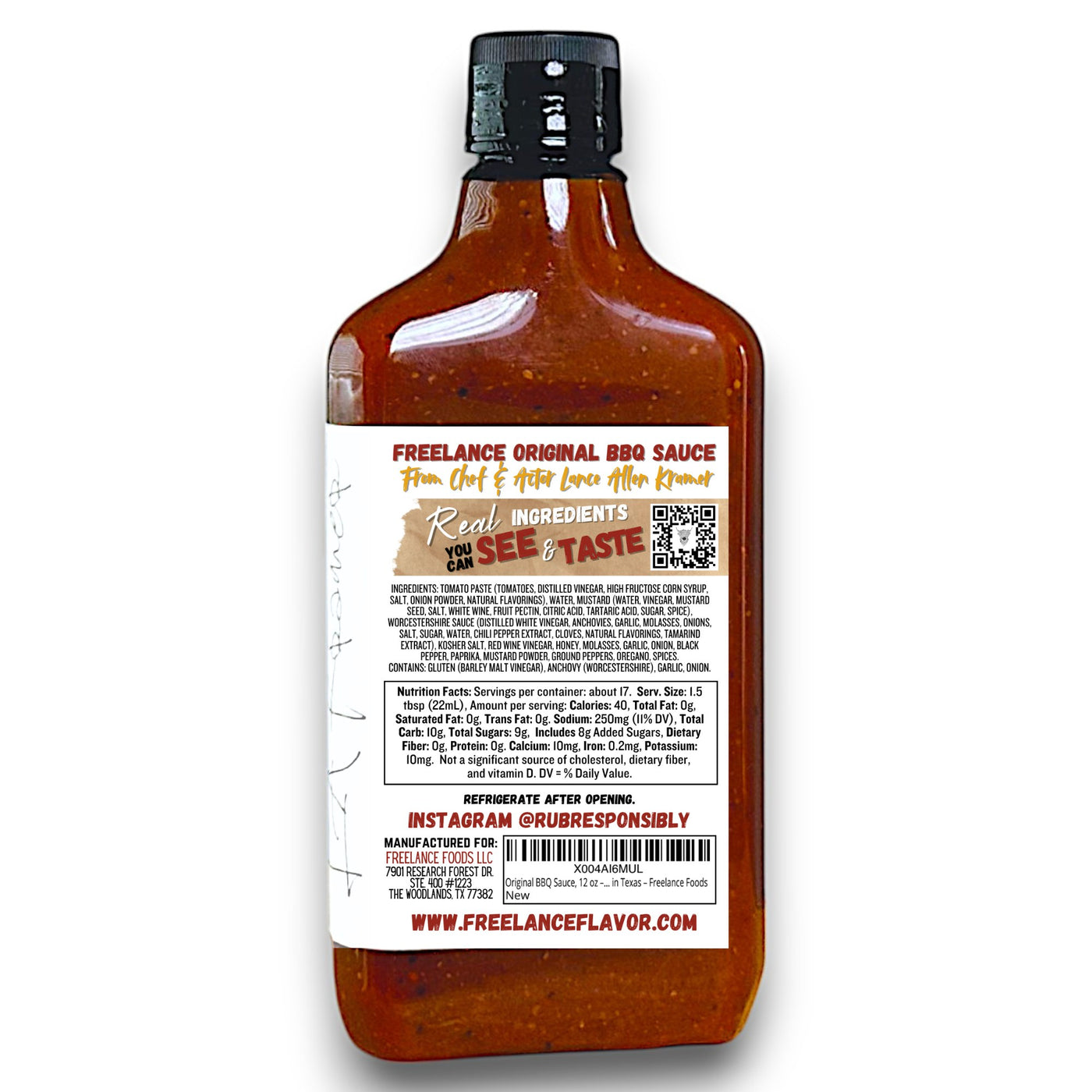 Original BBQ Sauce - Freelance Foods