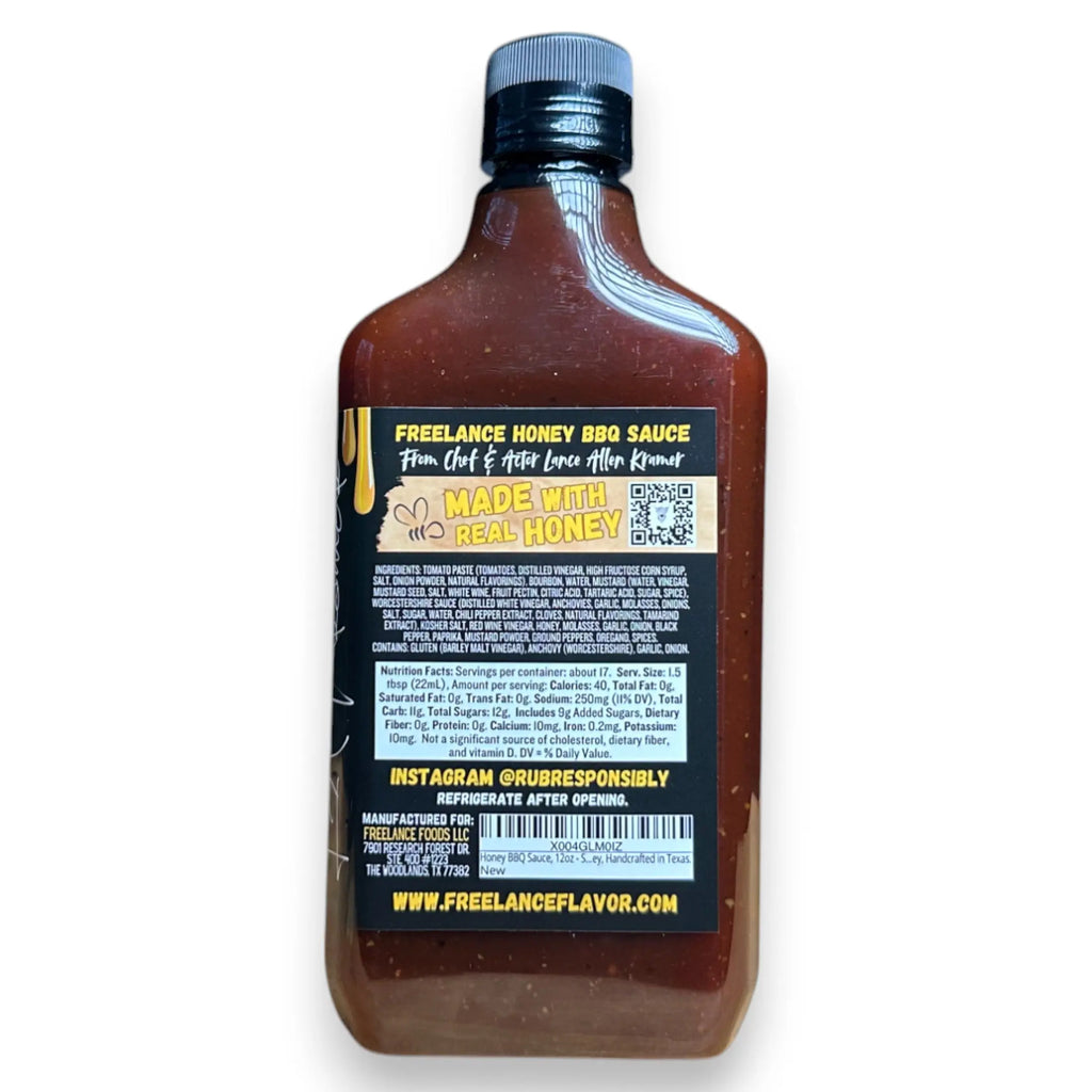 Honey BBQ Sauce - Freelance Foods Freelance Foods